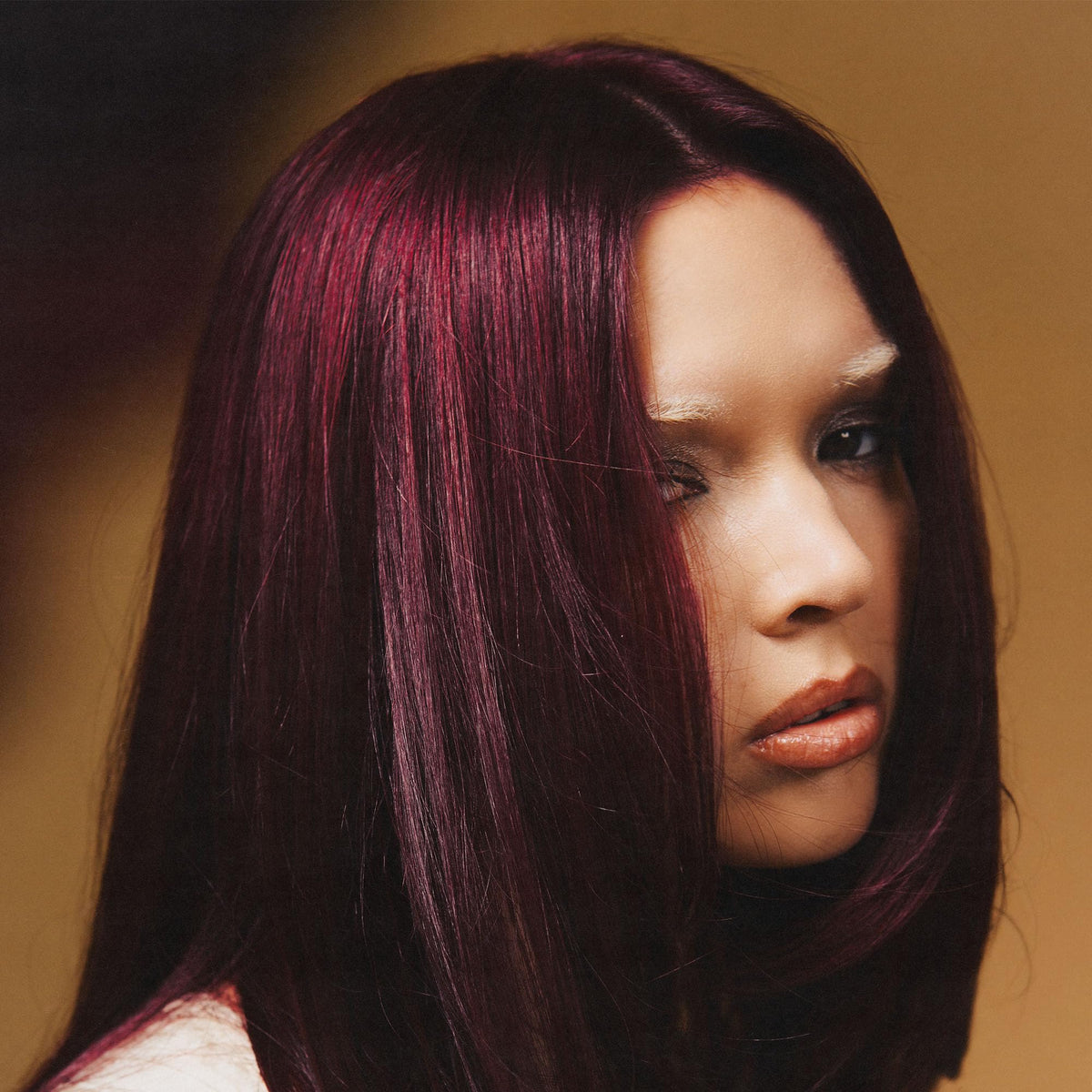 Good Dye Young Rose Mocha swatch on hair for muted shade preview