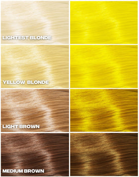 Good Dye Young Steal My Sunshine hair-application for level 10 light blonde shade.