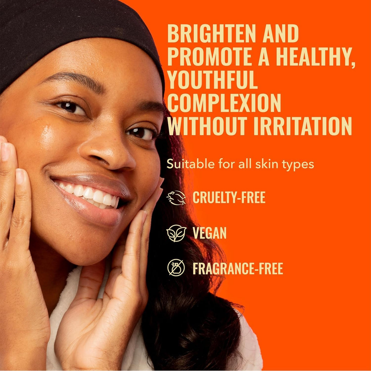 Good Molecules Daily Brightening Serum dispense bottle closeup for easy application.