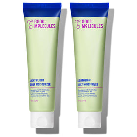 Good Molecules Lightweight Daily Moisturizer bottle shows non-greasy hydration for daily use