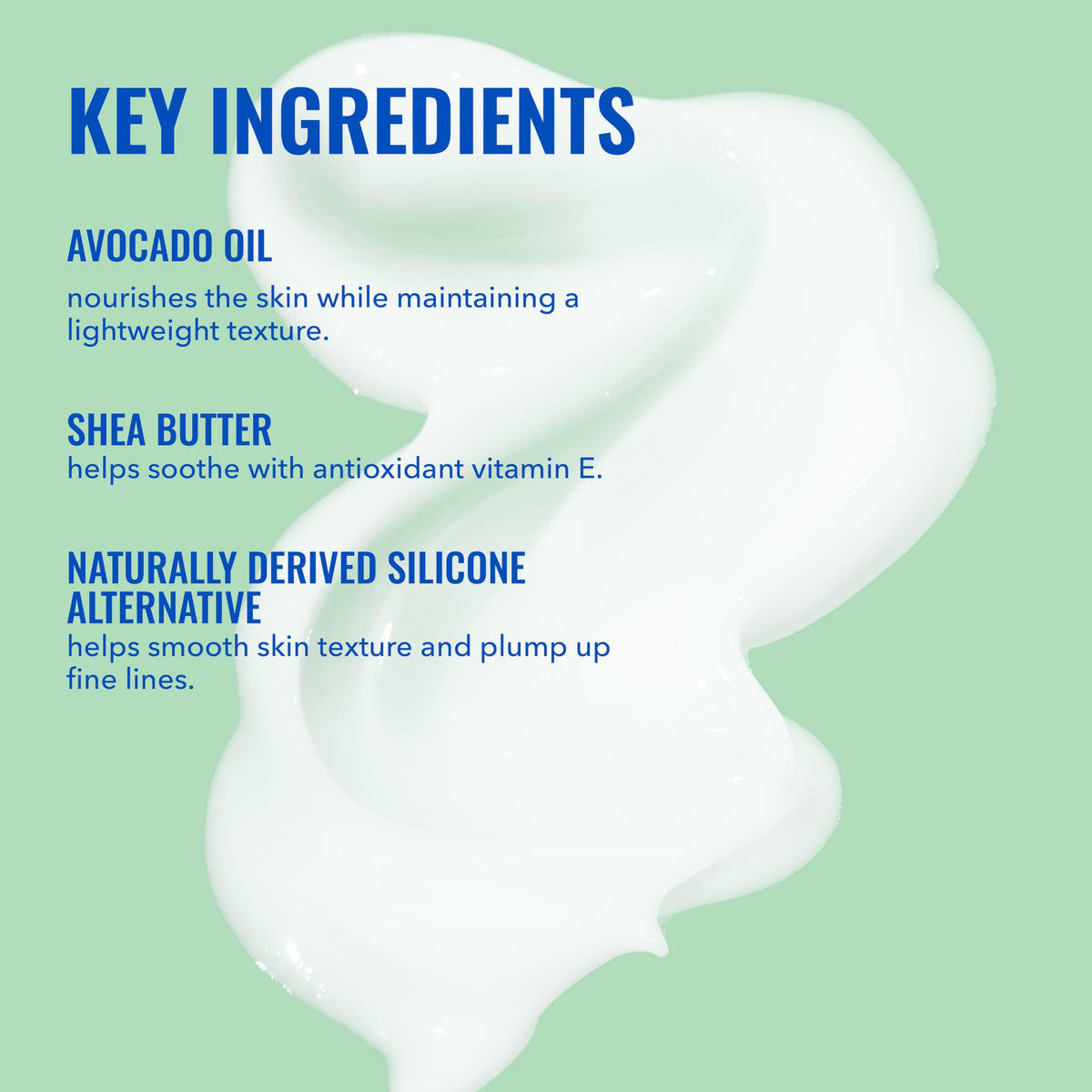 Good Molecules Lightweight Daily Moisturizer texture swatch demonstrates feather-light absorption