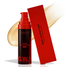 Good Weather Skin The One Daily Sun Cream bottle providing mineral SPF 30 protection for face and neck