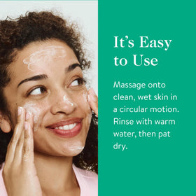 Creamy formula spreading smoothly on the face with Good Clean Goop.