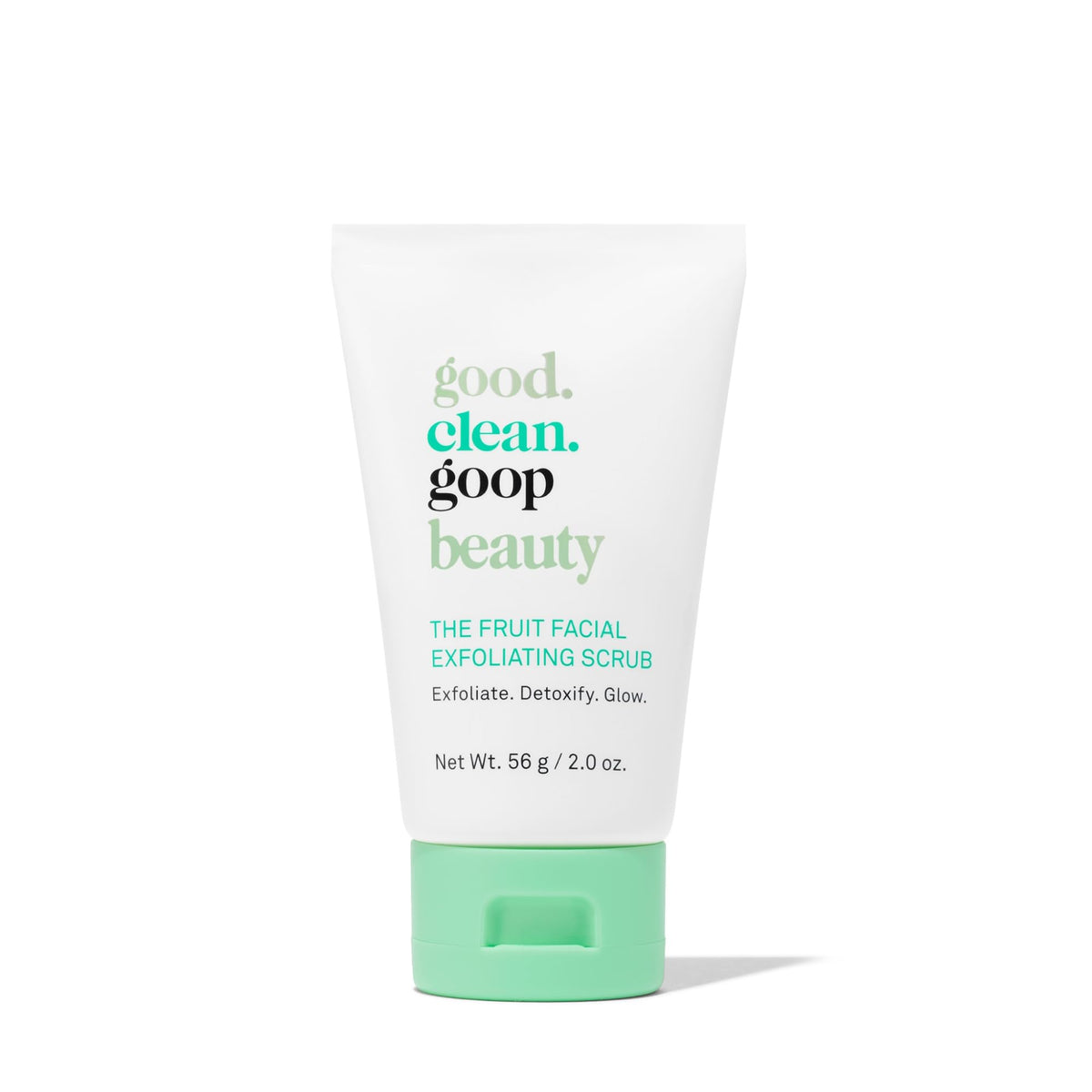 Good Clean Goop Fruit Facial Scrub packaging front for easy identification and shelf appeal.