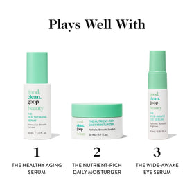 Rinsing off to reveal refreshed skin after using the scrub.
