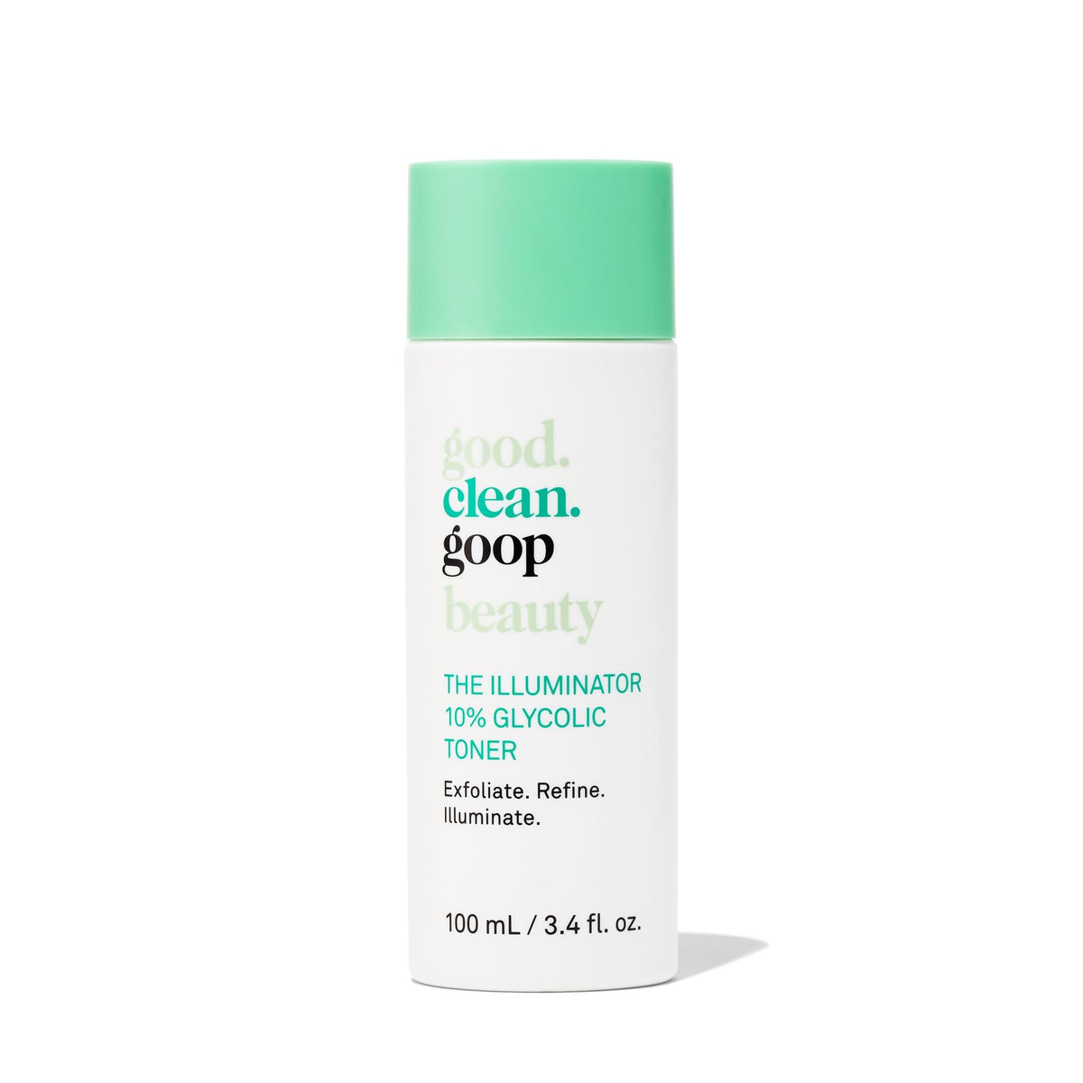 good.clean.goop The Illuminator toner bottle for smoother texture and even tone.