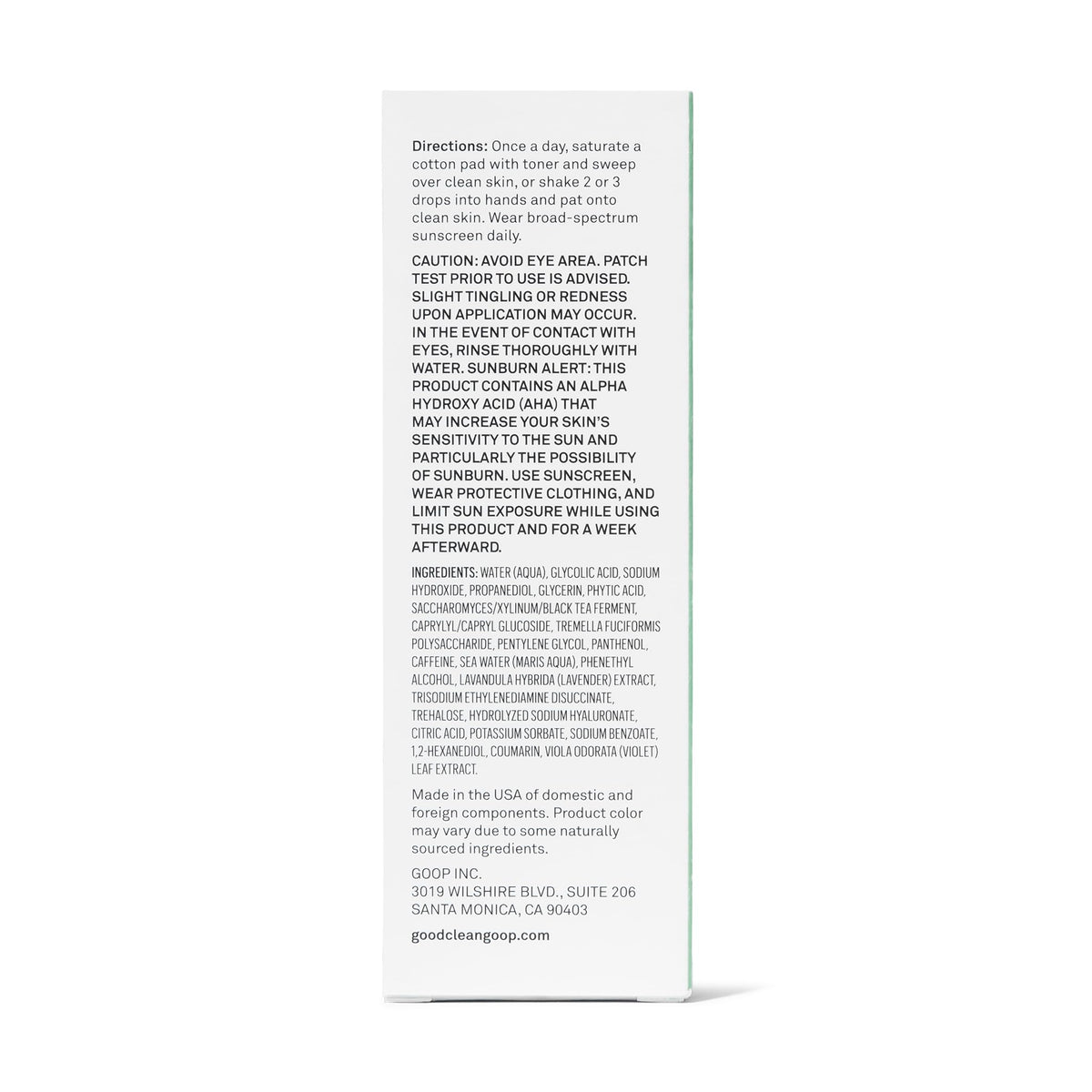 good.clean.goop The Illuminator toner with vegan, fragrance-free formulation for sensitive skin.