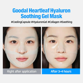 GOODAL Hyaluron Gel Mask close-up of gel texture for hydration.