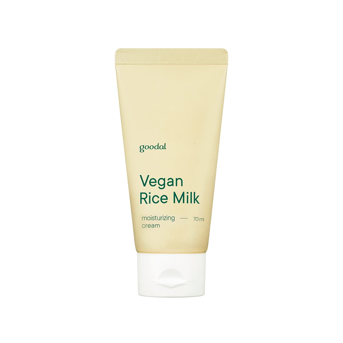 GOODAL Mild Vegan Rice Milk Cream jar closeup showing silky texture for 24-hour hydration