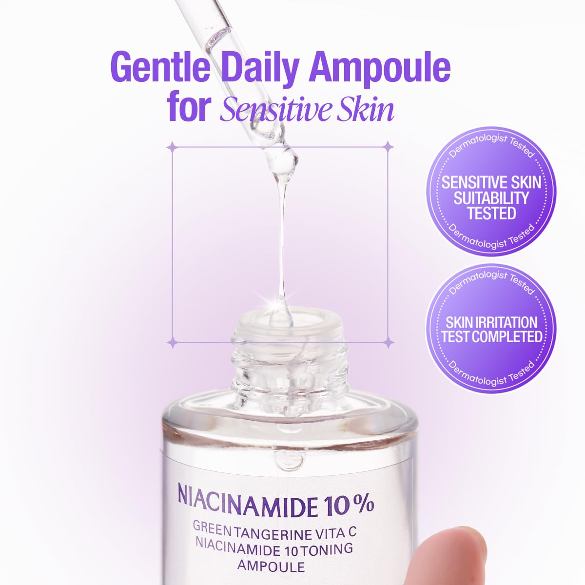 GOODAL routine-ready ampoule suitable for morning or evening skincare.