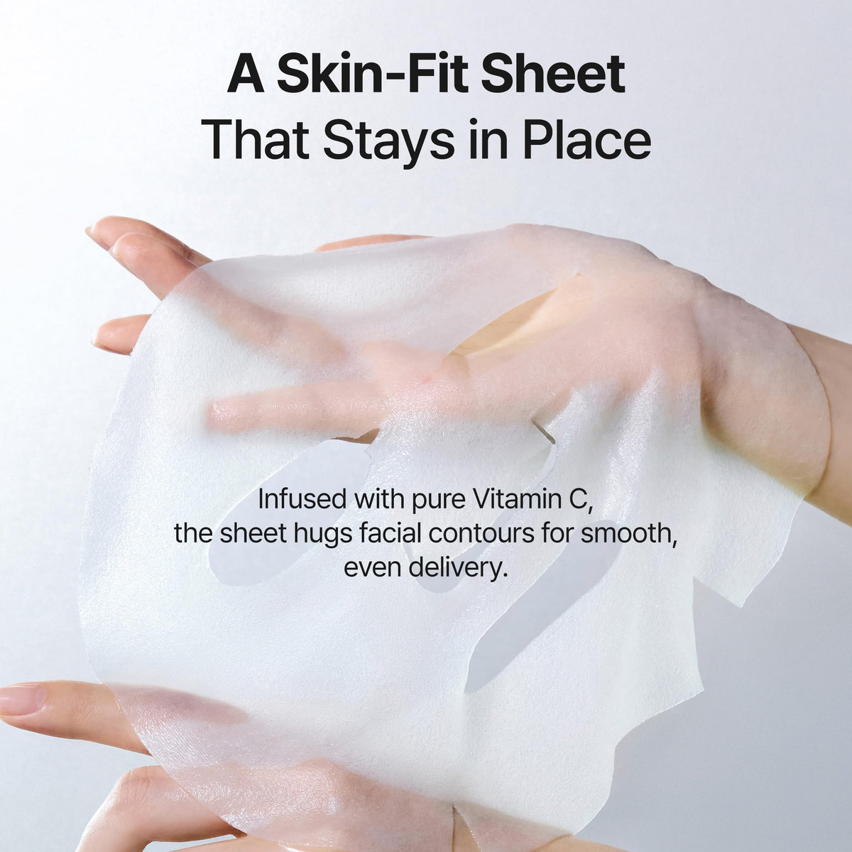 GOODAL sheet mask close-up showcases comfortable daily wear.