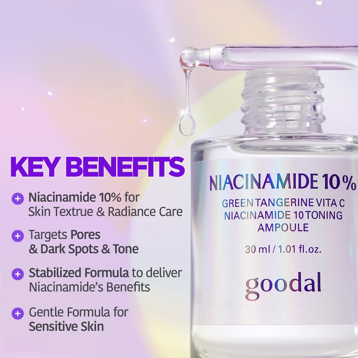 GOODAL vitamin C from tangerine extract suggesting daily radiance support.