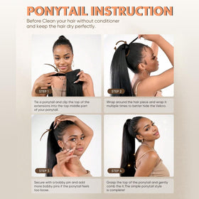 Goodear elastic band and inner comb ensure comfortable, firm wear.