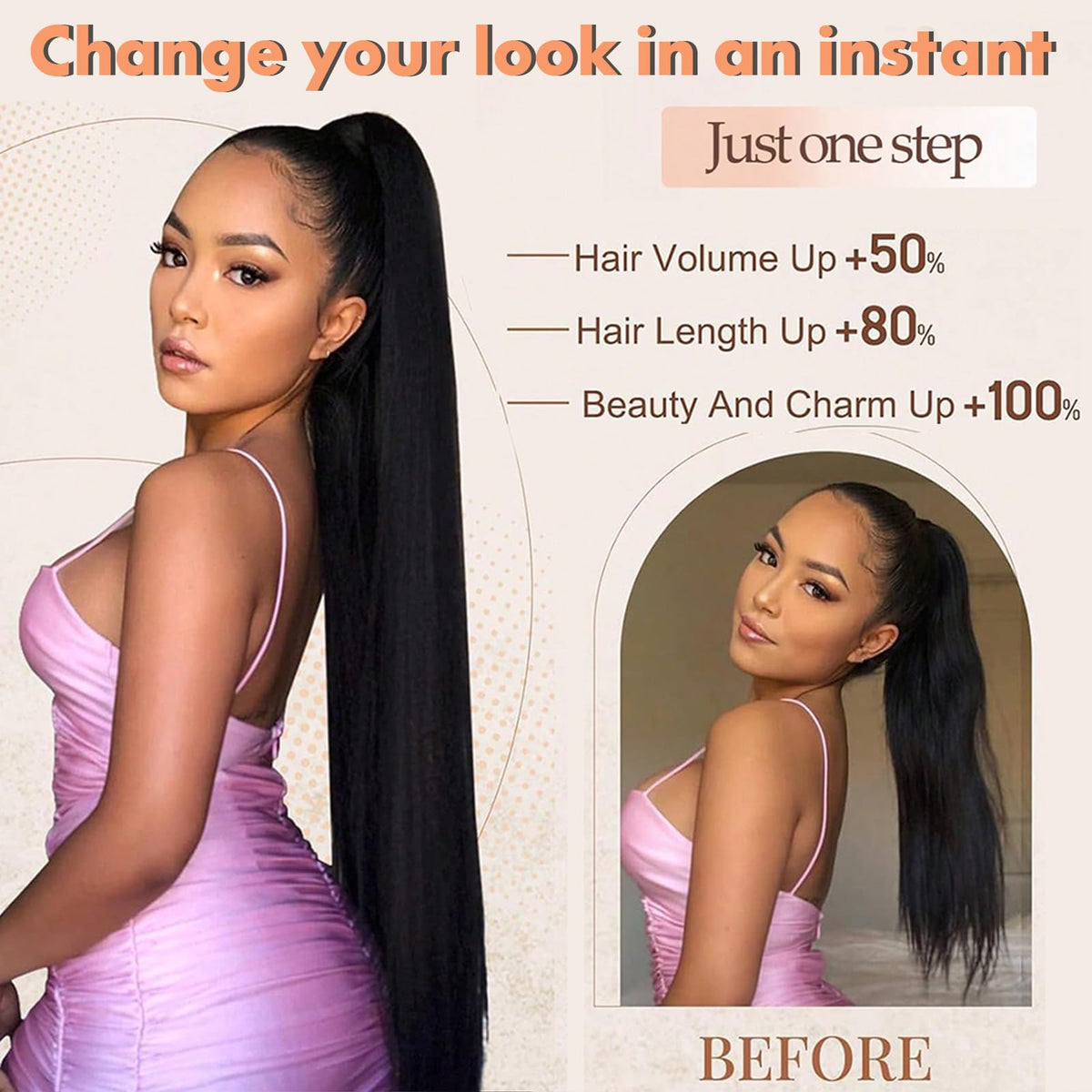Goodear invisible sleeve design hides natural hair for a flawless blend.