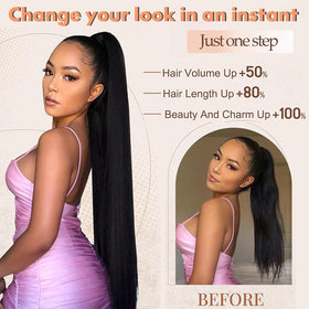 Goodear invisible sleeve design hides natural hair for a flawless blend.