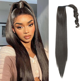 Goodear straight ponytail extension 26-inch delivers a seamless, natural everyday look.