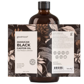 GOODMOOD Castor Oil belly wrap usage demonstrating versatile body care