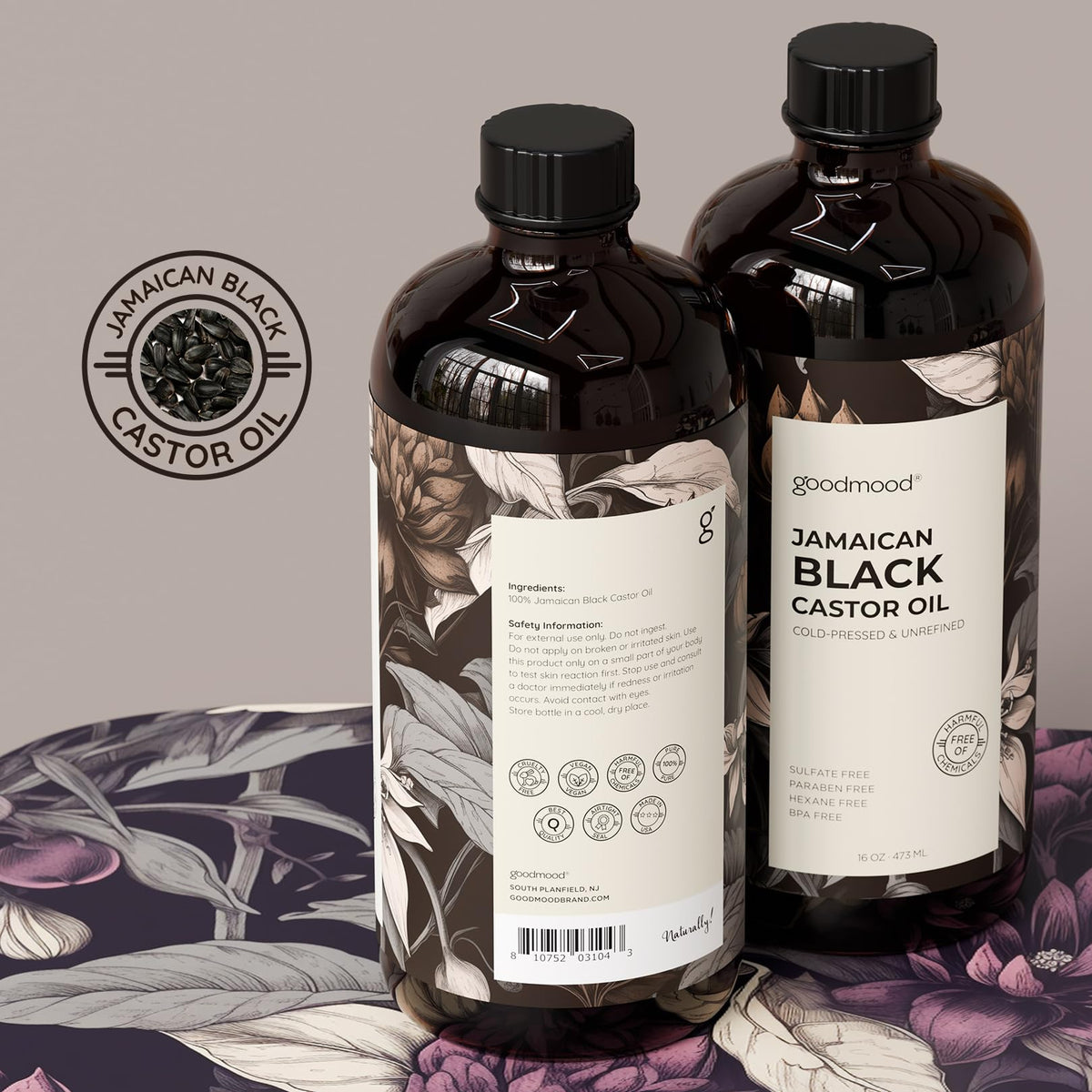 GOODMOOD Castor Oil for hair application with smooth texture for scalp massage