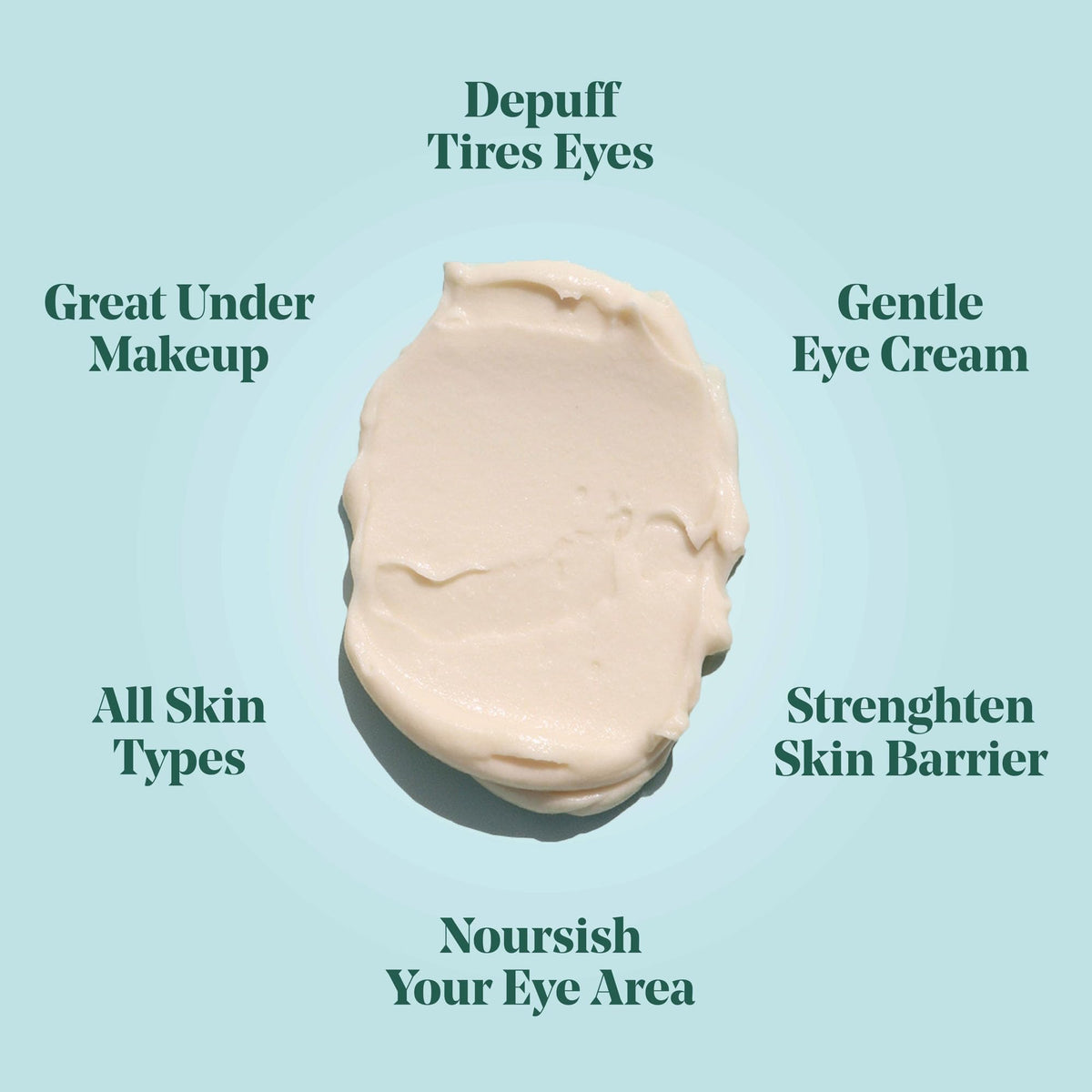 GOODNESS VEGAN Eye Cream hyaluronic hydration for plump under-eyes.