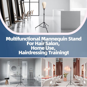 Goodofferplace portable wig stand ideal for class, travel, or home use.