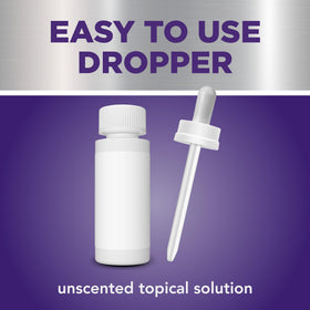 GoodSense Minoxidil 2% application area on thinning crown for targeted use