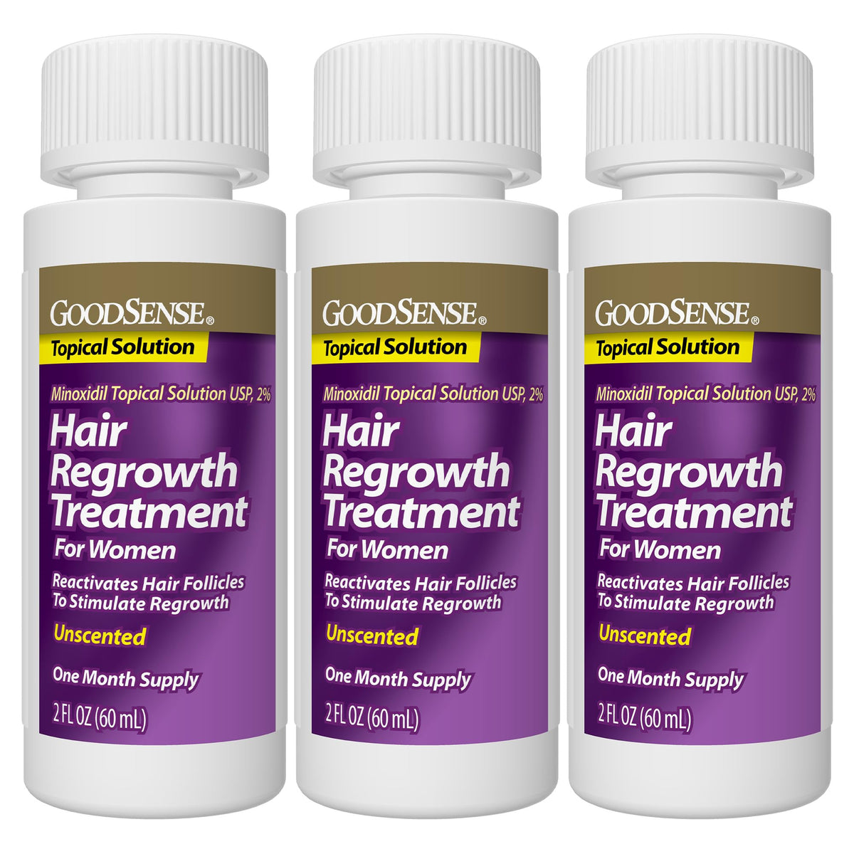 GoodSense Minoxidil 2% label detail highlights active ingredient