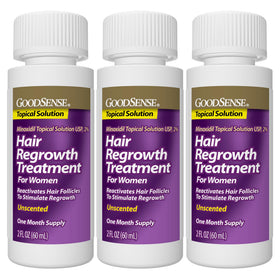GoodSense Minoxidil 2% label detail highlights active ingredient