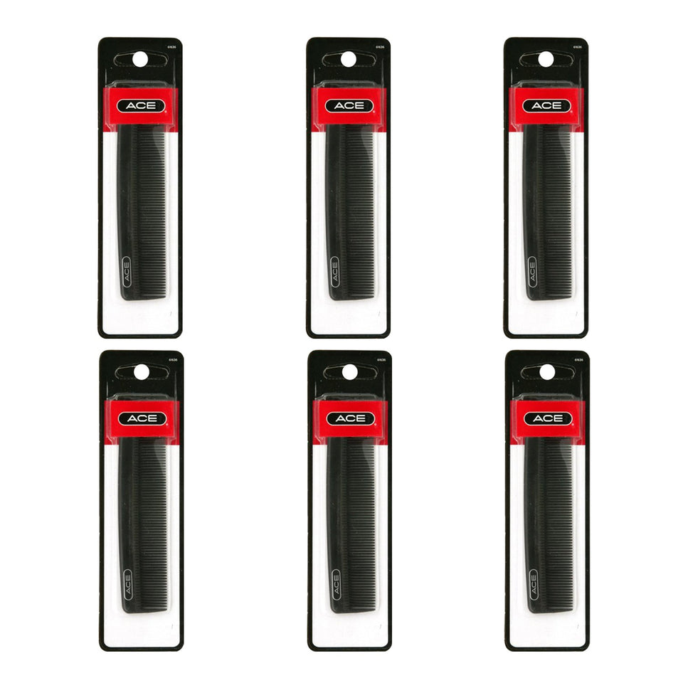 Goody Ace Classic Pocket Comb in black finish for precise on-the-go styling.