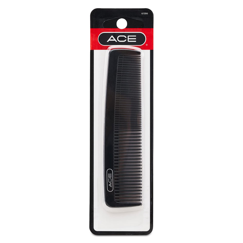 GOODY Ace pocket hair comb with 5-inch black design for precise detangling on the go.