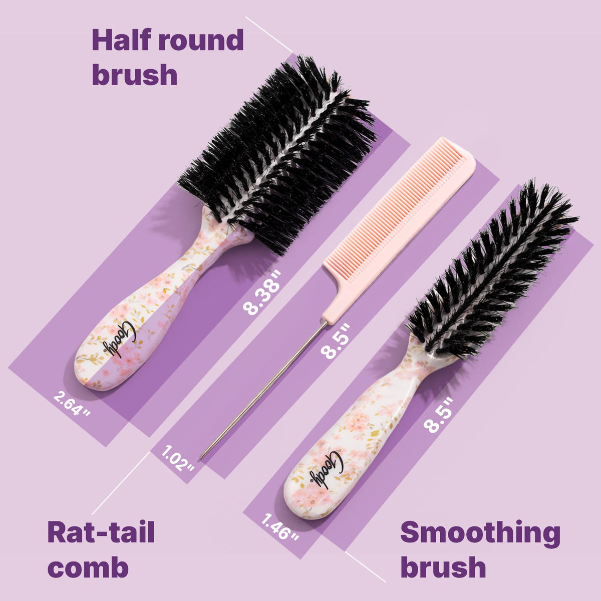 Goody blowout-ready brush creates quick, voluminous styles