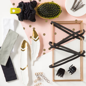 Pack of three Goody corporate headwraps in black for versatile styling.