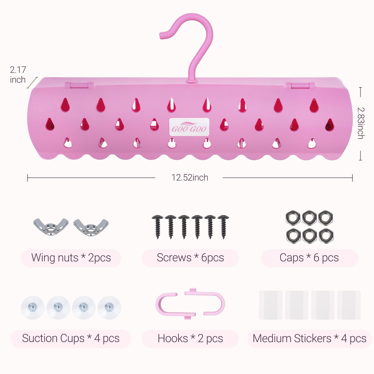 GOOGOO stand keeps wigs and clip-ins clean during washing and drying