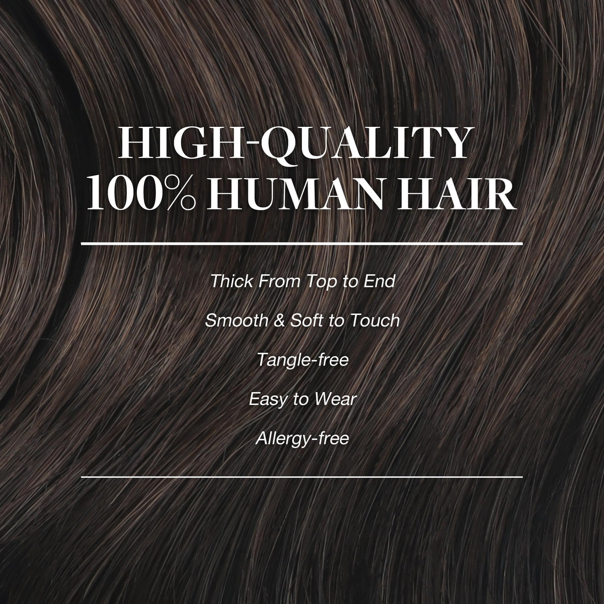 GOO GOO clip-in extensions ready for straightening or curling at home.