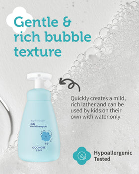 GOONGBE Kids' Fresh Shampoo allergen-free fragrance in a safe bath time