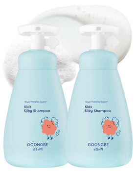 GOONGBE Kids' Silky Shampoo packaging shows the 2-pack box, great for family use.