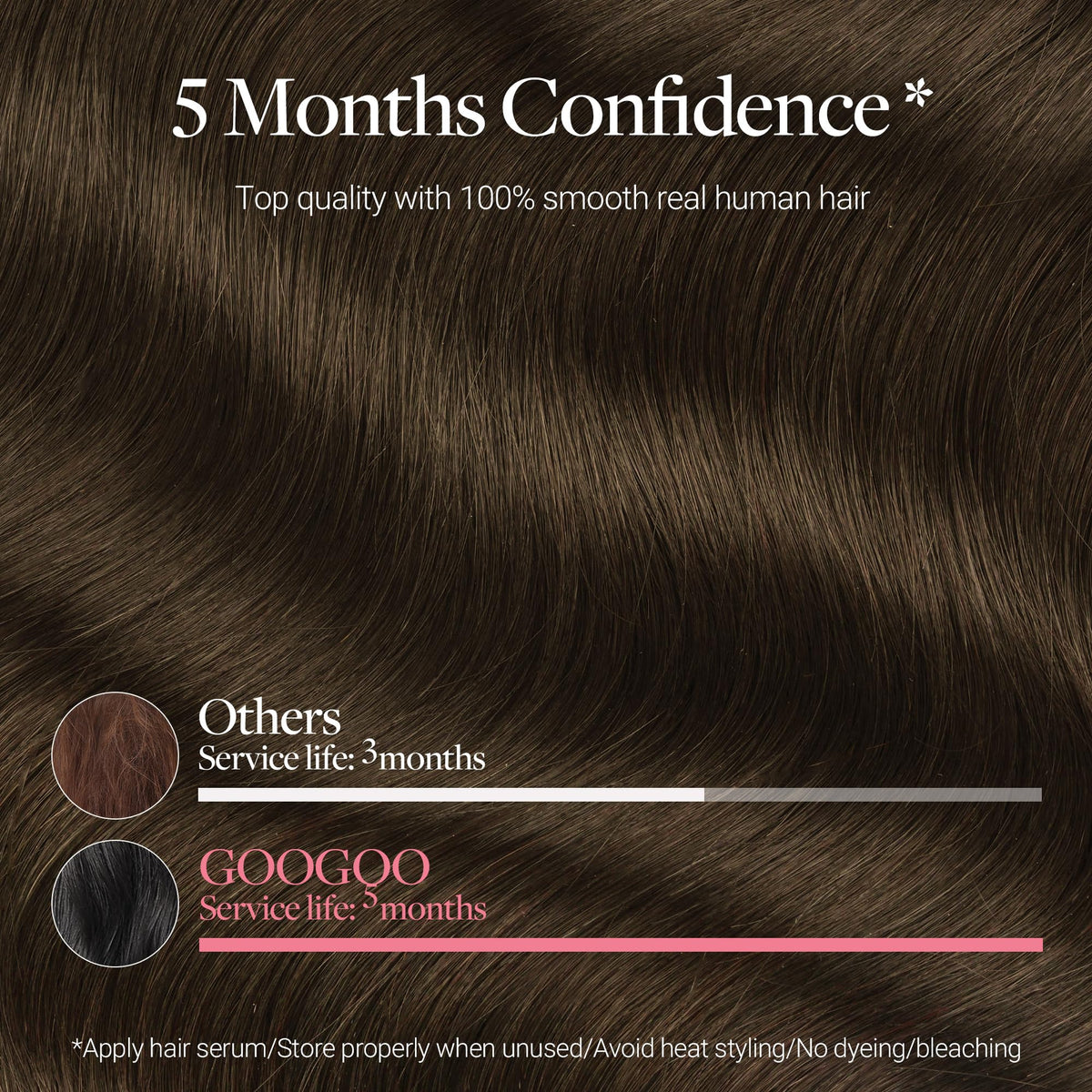 GOO GOO chocolate brown color option for versatile, everyday looks.