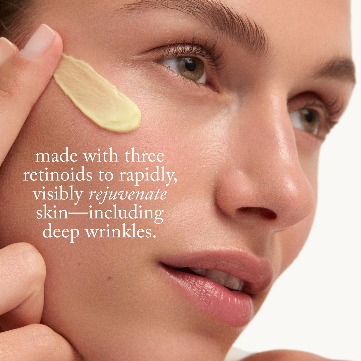 Goop Beauty 3x Retinol Serum label closeup highlighting clean packaging.