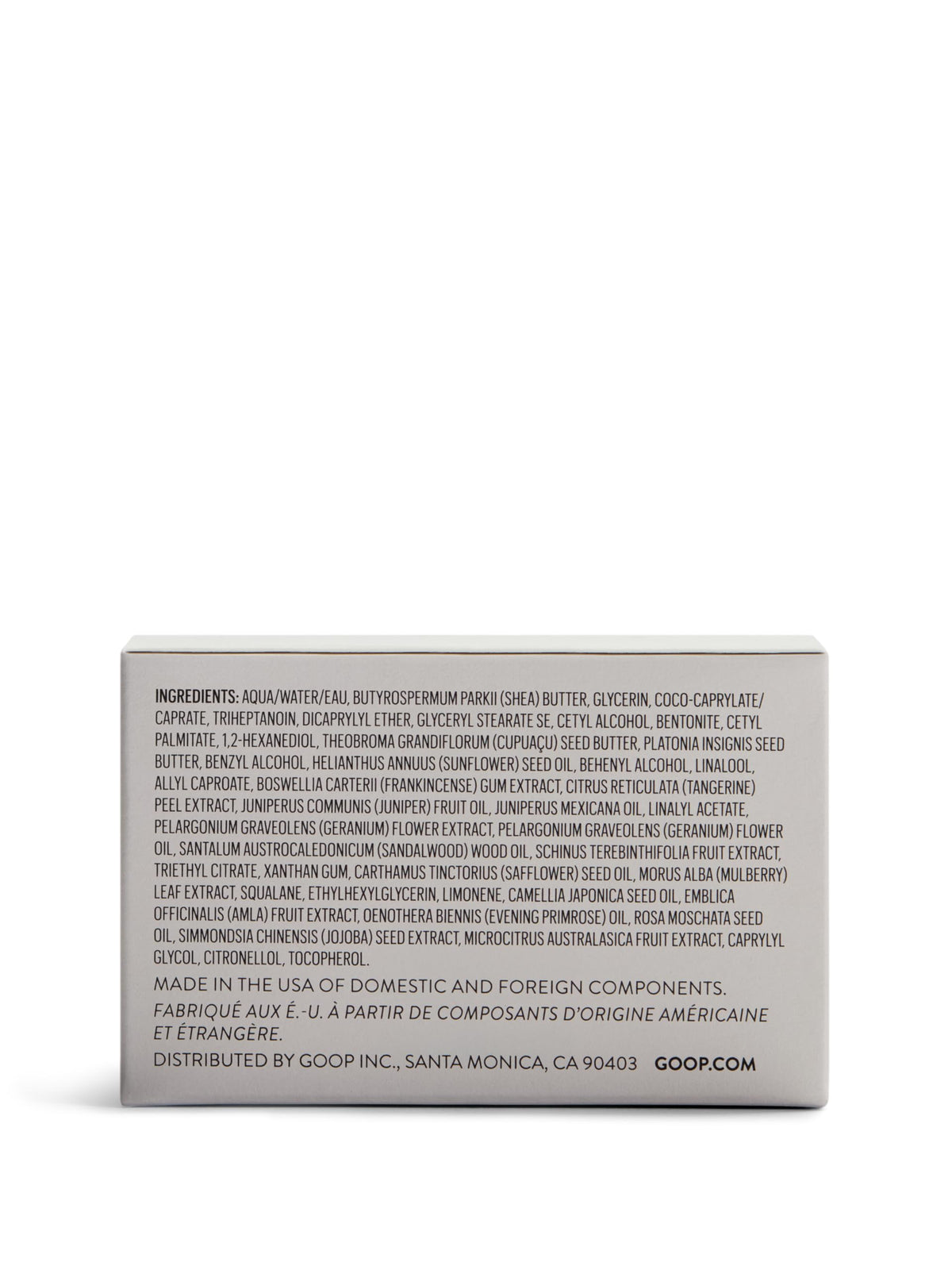 Goop Beauty Body Butter packaging display highlights premium, paraben-free formulation