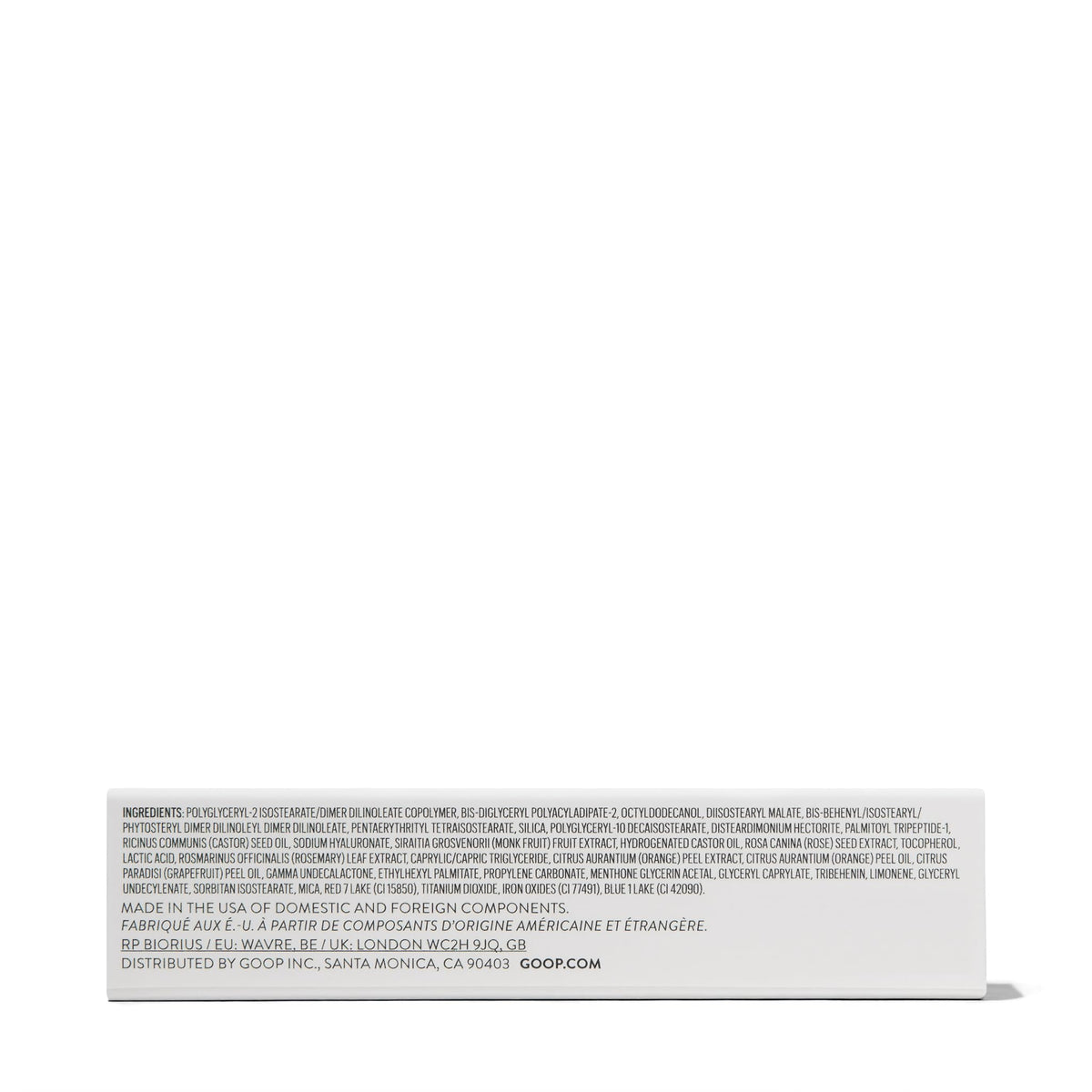 Goop Hydra-Barrier Gel Gloss application brush demonstrates easy, even application.