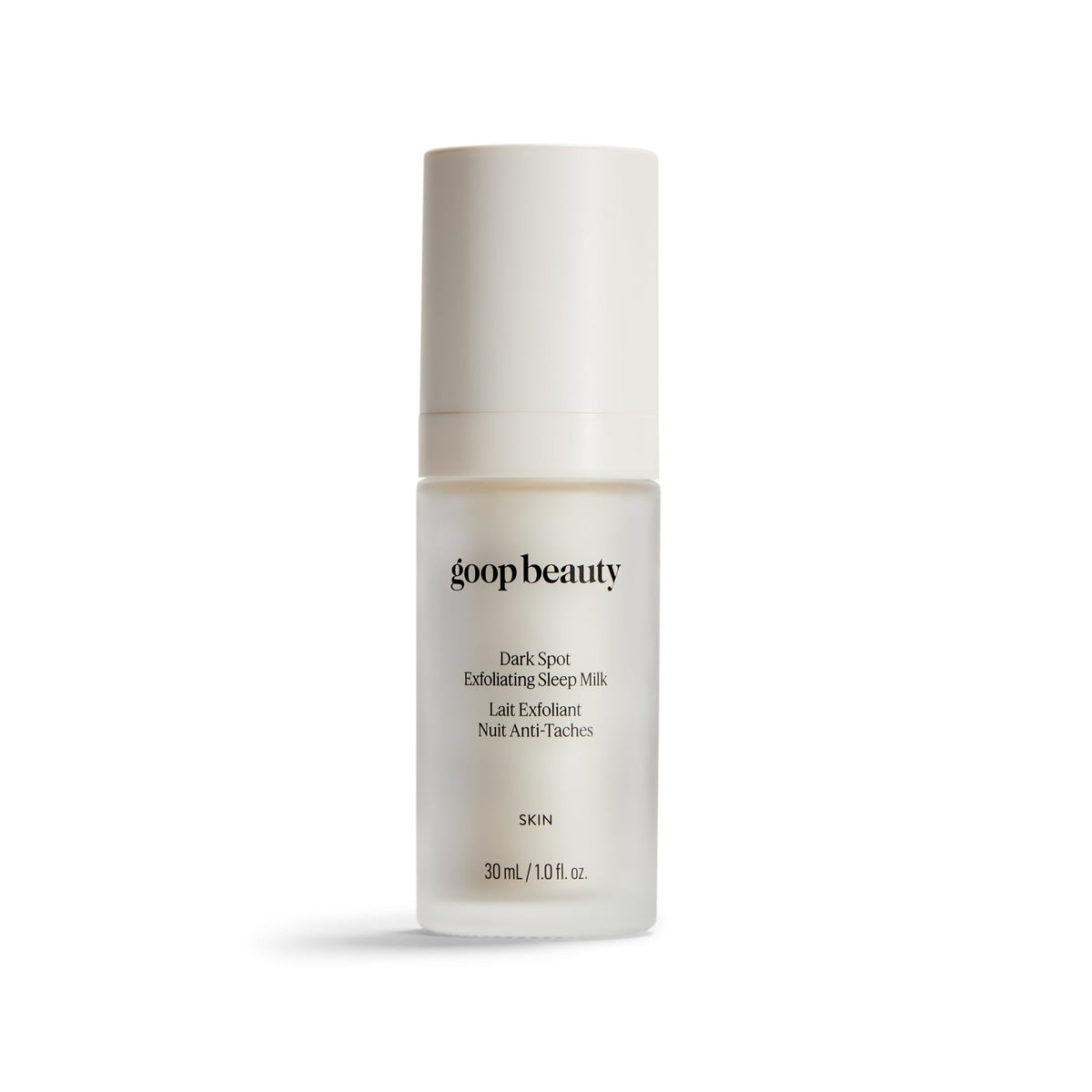 Goop Beauty Sleep Milk Serum bottle with pump for easy nightly moisturizing