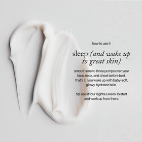 Goop Beauty Sleep Milk Serum ingredients featuring glycolic and lactic acids