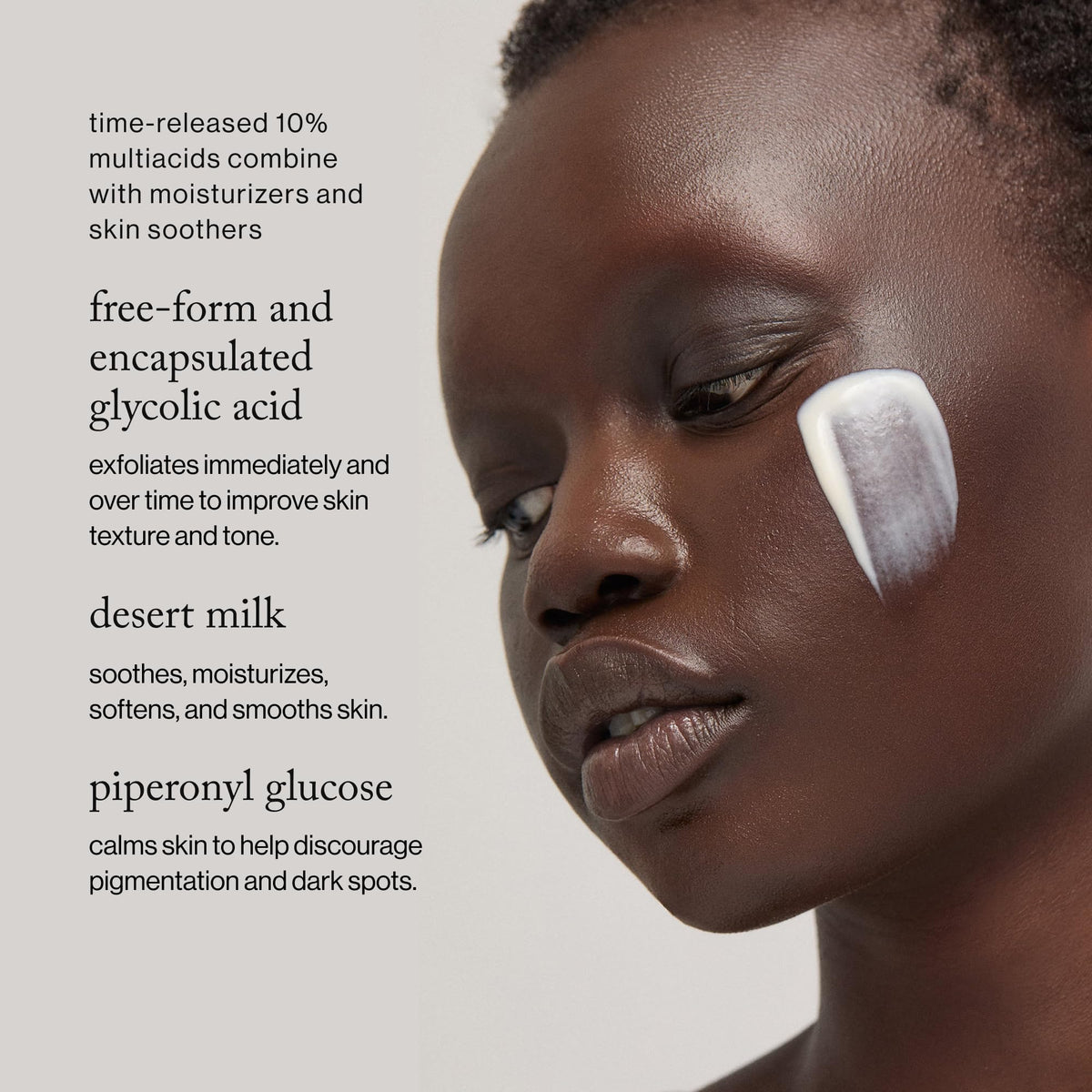Goop Beauty Sleep Milk Serum pump in use for night-time skincare routine