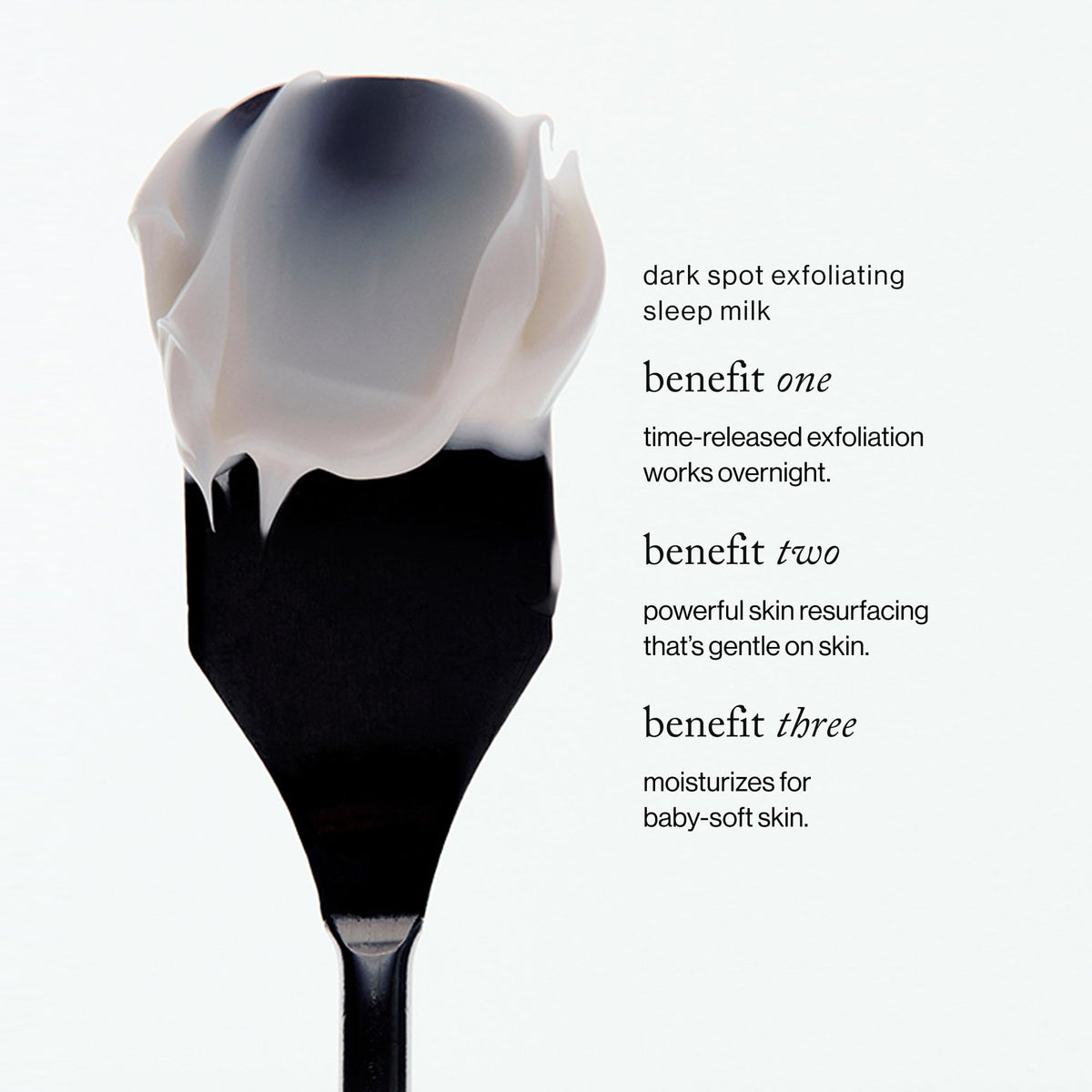 Goop Beauty Sleep Milk Serum texture close-up shows silky, milky consistency