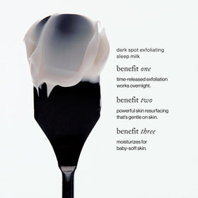 Goop Beauty Sleep Milk Serum texture close-up shows silky, milky consistency