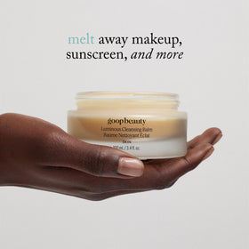 Goop Beauty Cleansing Balm delivers moisture to skin as makeup lifts away.