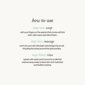 Goop Beauty Cleansing Balm’s whipped texture transitions to milk for easy rinsing.