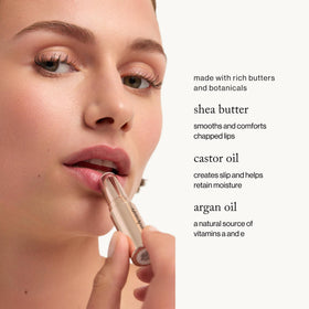 Goop Garnet tinted balm tube with subtle color.