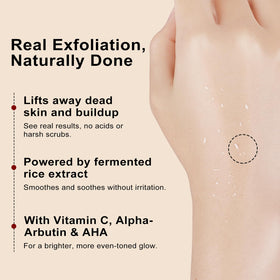 Goorly Alpha-Arbutin Vitamin C glow close-up suggesting brightened tone.