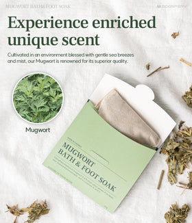 GOOSPERY traditional Korean mugwort aroma sachet for comforting home spa sessions.