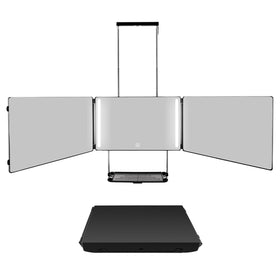 GOQELK 360 Self Hair Cutting Mirror provides a clear 360 view for precise home grooming